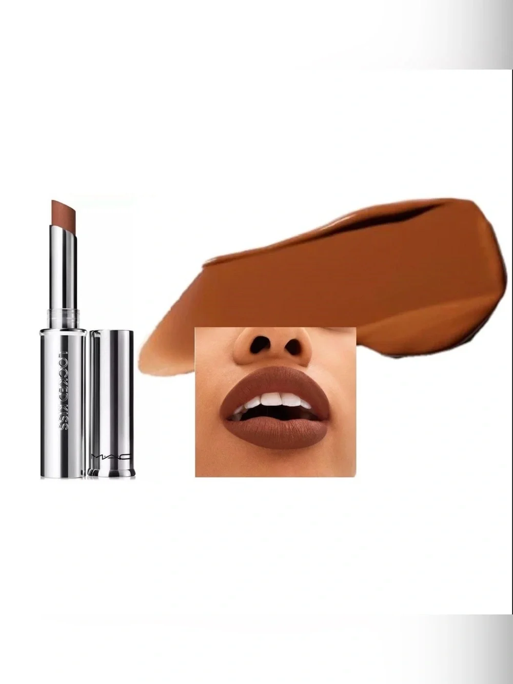 🌸B77 - MAC Locked Kiss 24 Hour Lipstick New🤎🛍️